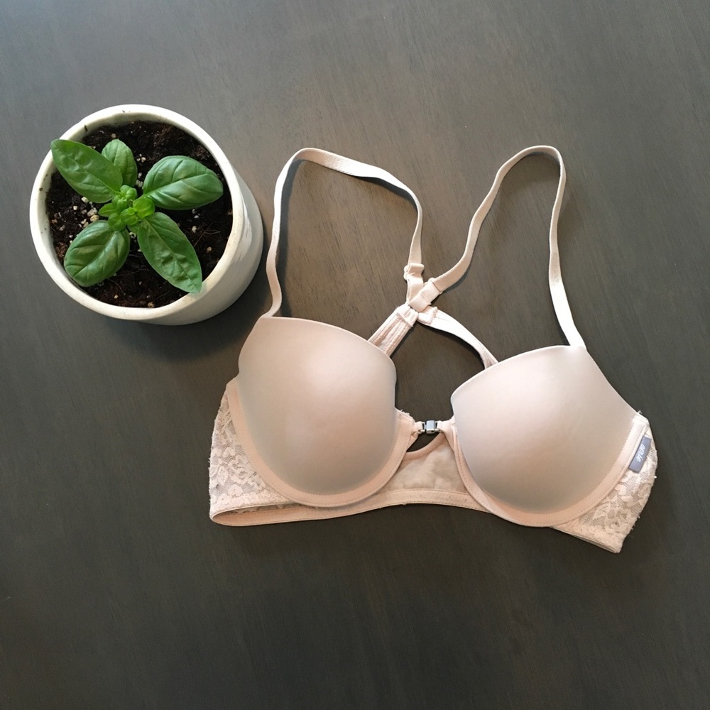 Blush Pink Crossback Style Aerie Bra, 32C